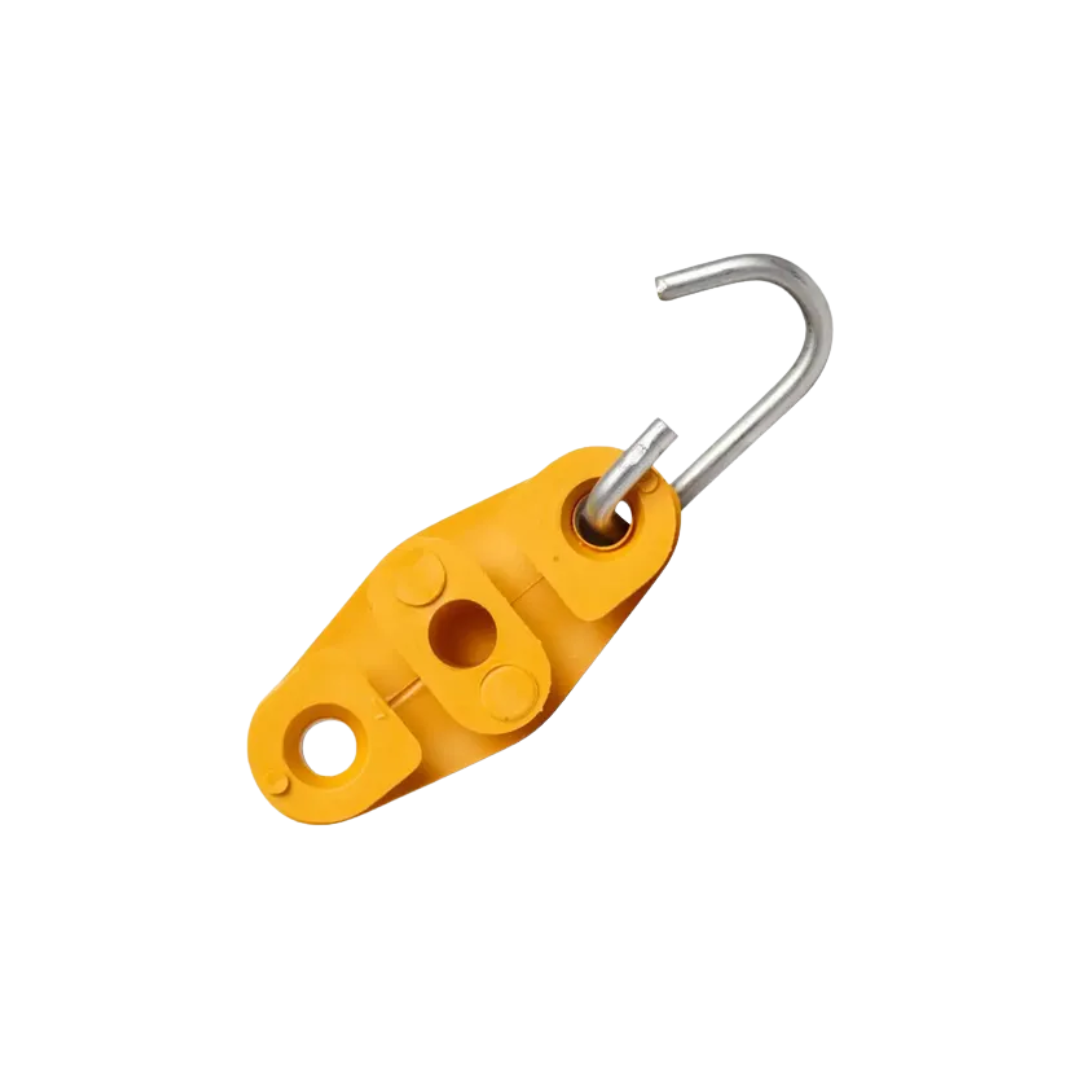 Esticador Plástico Para Fio Formato 8 - Amarelo