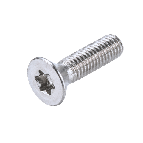Parafuso Máquina M4 Cabeça Chata Torx Tril - Zincado Branco Trivalente