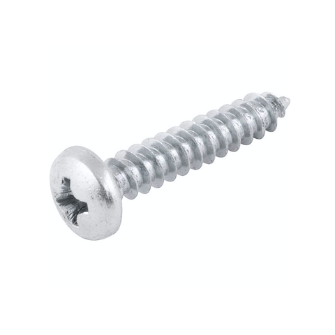 Parafuso Auto Atarraxante 5,5mm Cabeça Panela - Zincado Branco